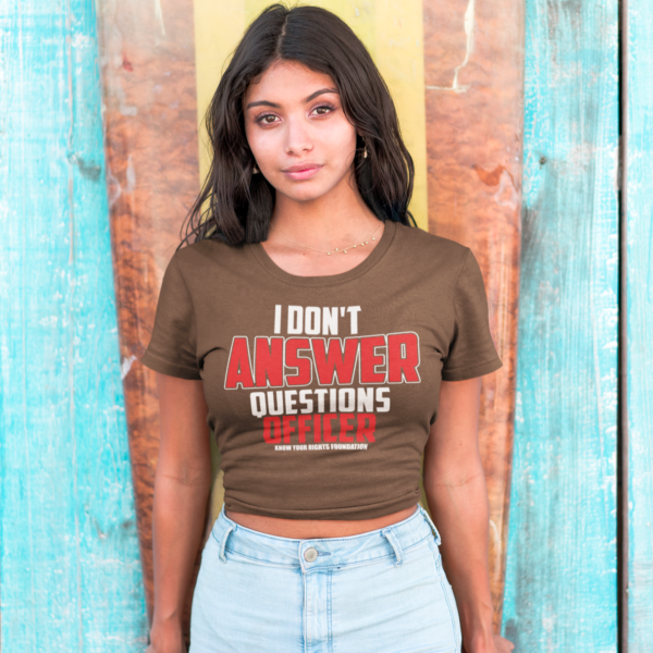 Women's I Don't Answer Questions Tee #2 - Image 3