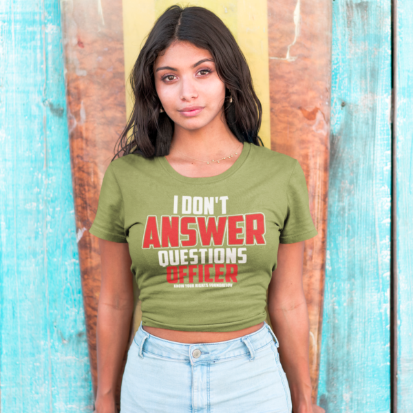 Women's I Don't Answer Questions Tee #2 - Image 2